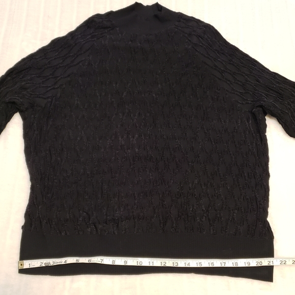 Love & Legend Black Textured Mock Neck Top - Picture 11 of 16